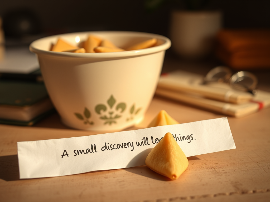A small discovery will lead to big things